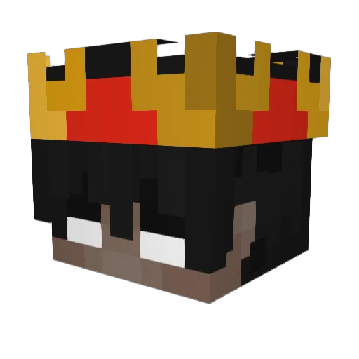 Qevzo Minecraft avatar head, 3D render