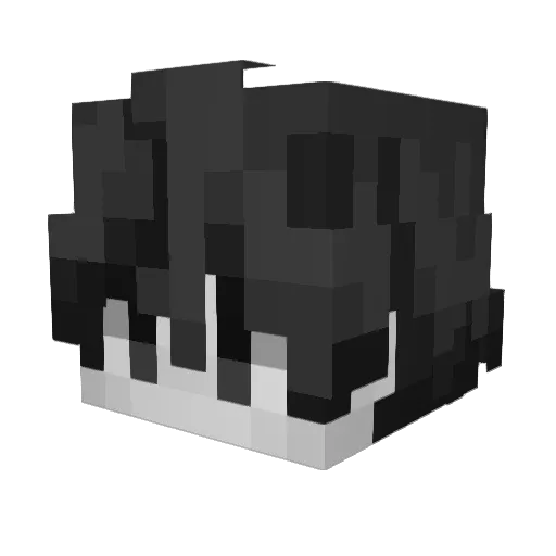 Qezee Minecraft avatar head, 3D render