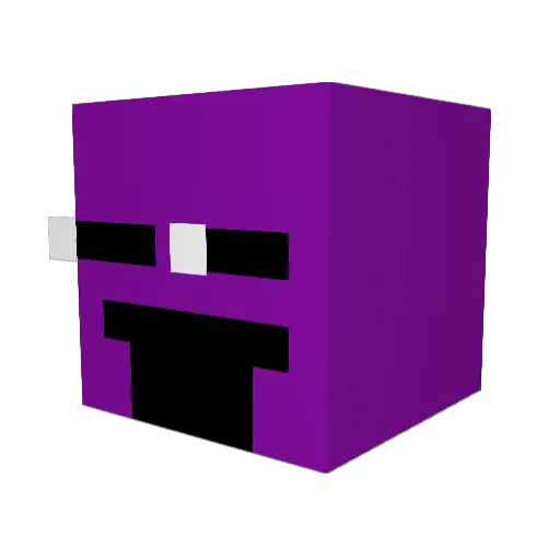 Qf417 Minecraft avatar head, 3D render