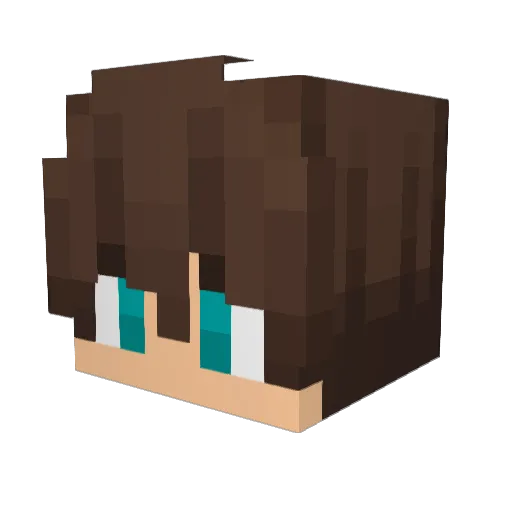 Qhinouketh Minecraft avatar head, 3D render