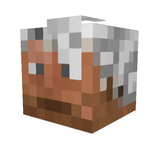 Qhorin_Halfhand Minecraft avatar head, 3D render