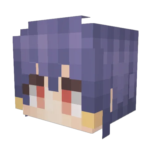 QiDream Minecraft avatar head, 3D render