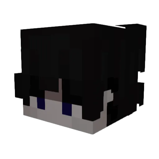 QiLin_02 Minecraft avatar head, 3D render