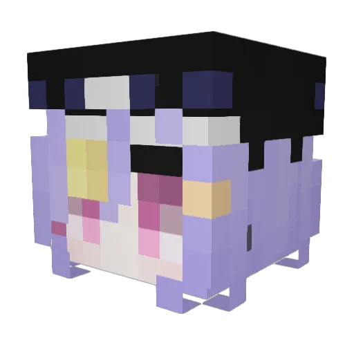 QiQikiner Minecraft avatar head, 3D render