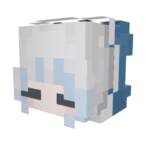 QiRan1710 Minecraft avatar head, 3D render