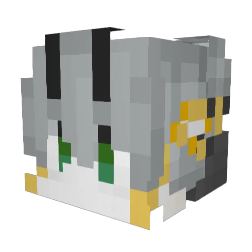 QianJian_ Minecraft avatar head, 3D render