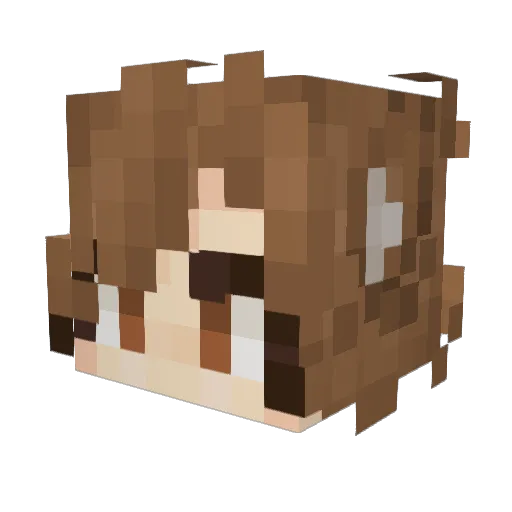QianLang2 Minecraft avatar head, 3D render