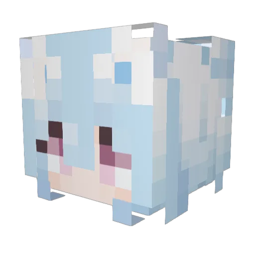Qianfeng7788 Minecraft avatar head, 3D render