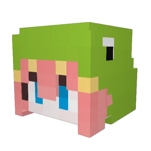 Qianxi_404 Minecraft avatar head, 3D render
