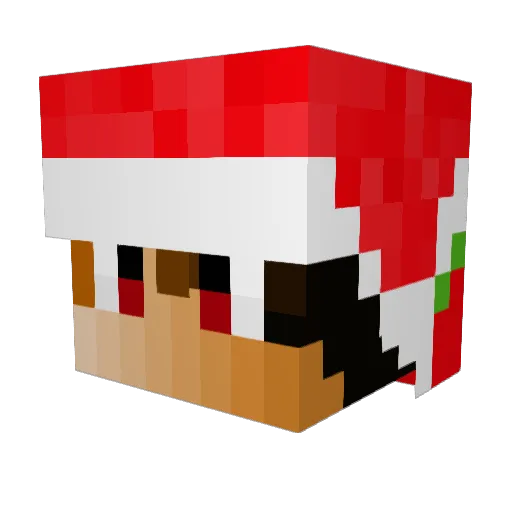 Qiao518 Minecraft avatar head, 3D render