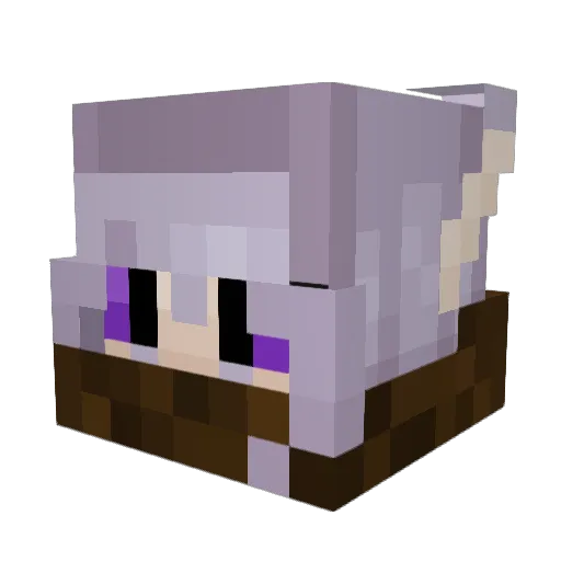 Qiapix Minecraft avatar head, 3D render