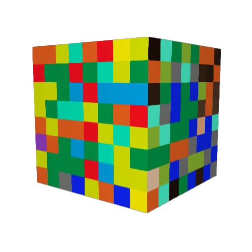 Qicoffee Minecraft avatar head, 3D render