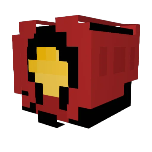 Qifi03 Minecraft avatar head, 3D render