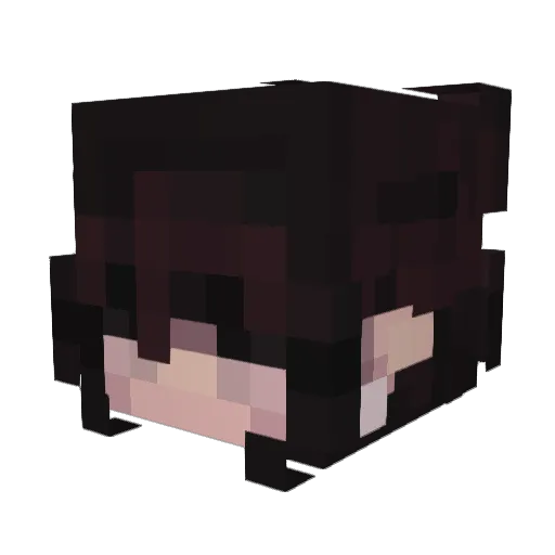 Qikiio Minecraft avatar head, 3D render