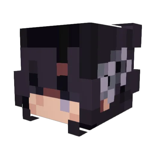 Qileon Minecraft avatar head, 3D render