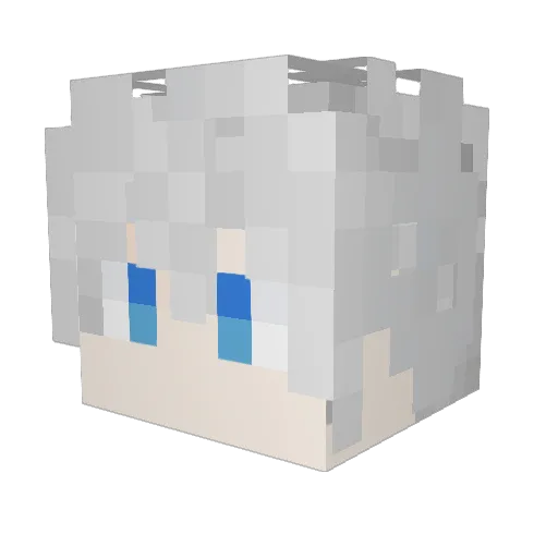 QinFen__ Minecraft avatar head, 3D render