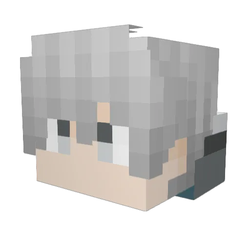 QinFeng777 Minecraft avatar head, 3D render