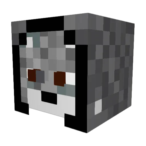 QinHwueng Minecraft avatar head, 3D render