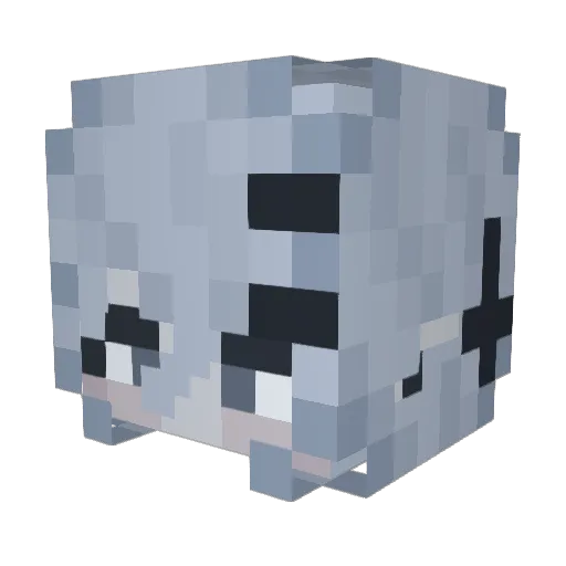 Minecraft-Avatar von QingMoo: Kopf als 3D-Render