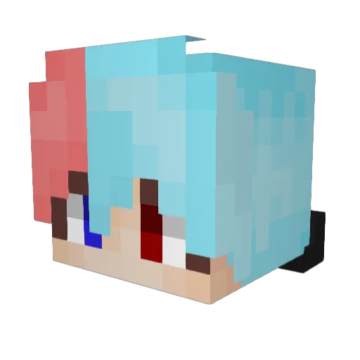 QingShanGuiHuo Minecraft avatar head, 3D render