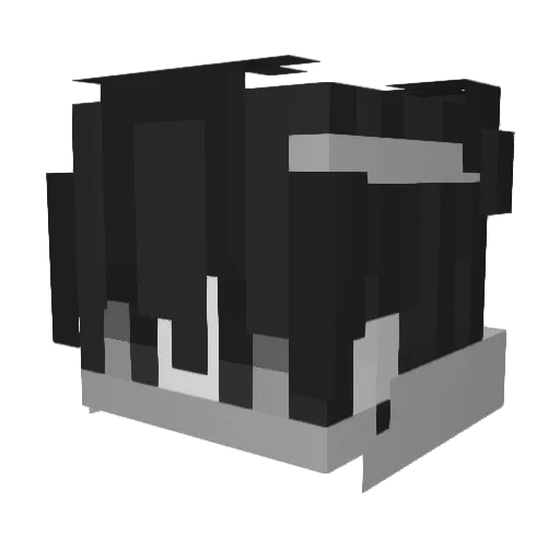 QingYUShou_ Minecraft avatar head, 3D render