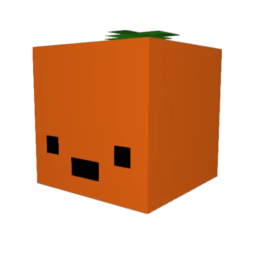 Qiri Minecraft avatar head, 3D render