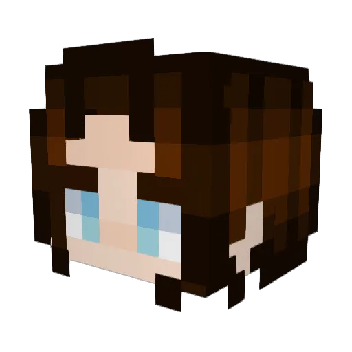 Qirreshi Minecraft avatar head, 3D render