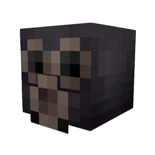 Qisab Minecraft avatar head, 3D render