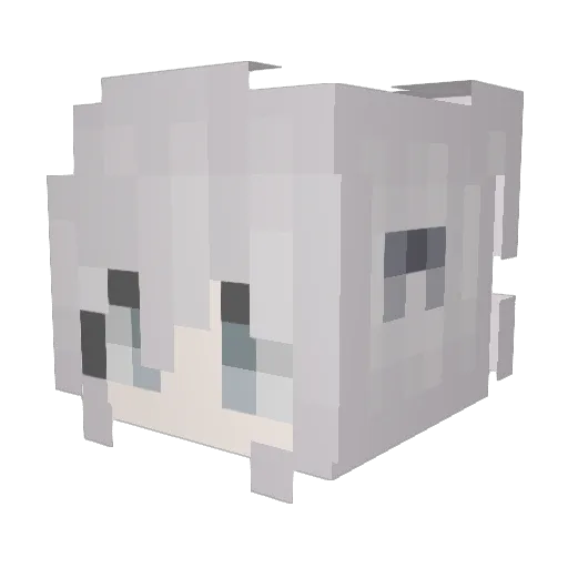 QiuYe12 Minecraft avatar head, 3D render