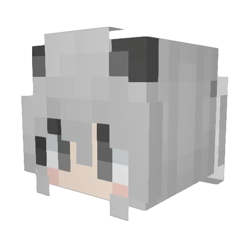 QiuZhiKe Minecraft avatar head, 3D render
