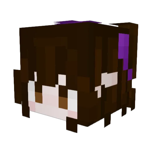 Qiu_Rong Minecraft avatar head, 3D render