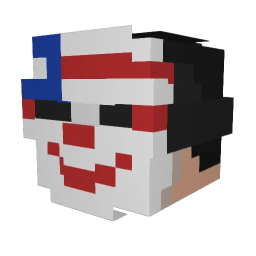 Qiz190 Minecraft avatar head, 3D render