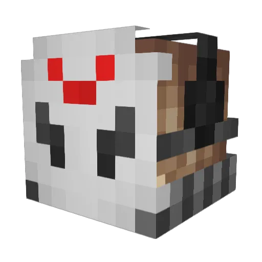 Qize Minecraft avatar head, 3D render
