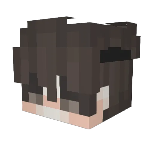 QkArya Minecraft avatar head, 3D render