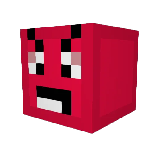 Qki90 Minecraft avatar head, 3D render