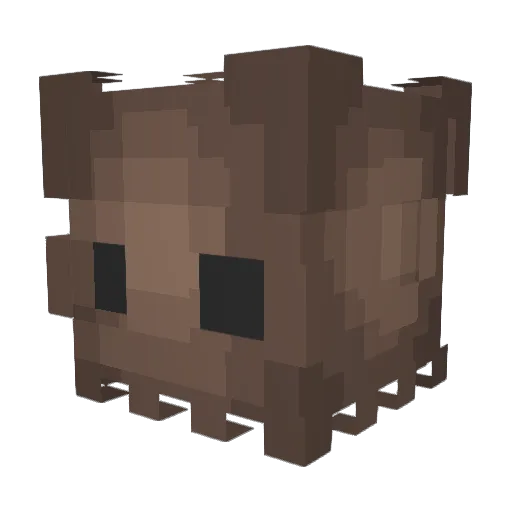 QldAld Minecraft avatar head, 3D render