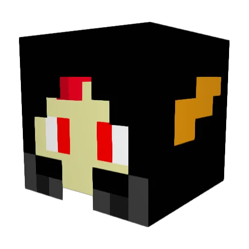 QlnwZA Minecraft avatar head, 3D render
