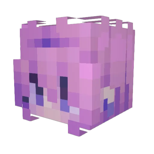 Qman328 Minecraft avatar head, 3D render