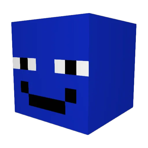 Qman9 Minecraft avatar head, 3D render