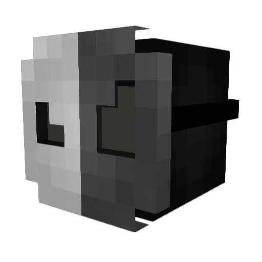 QnAzo Minecraft avatar head, 3D render