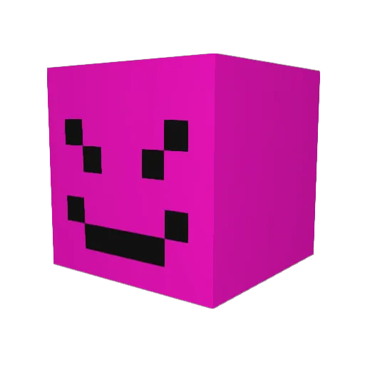 Qoackers Minecraft avatar head, 3D render