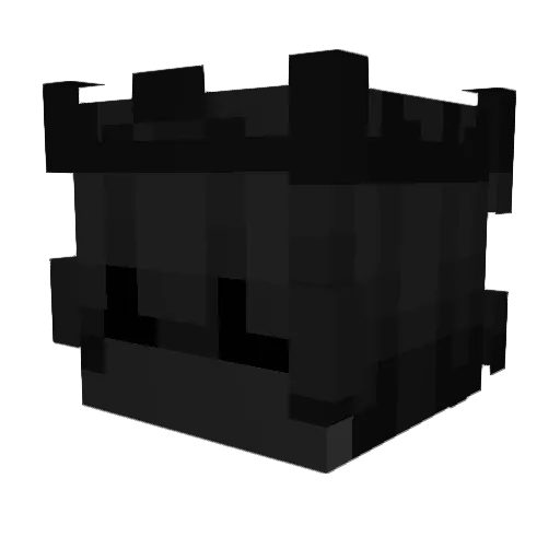 Qoik Minecraft avatar head, 3D render