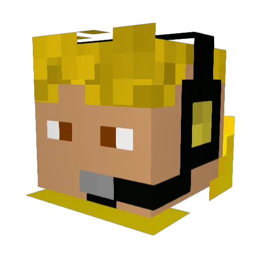 QomarGaming10 Minecraft avatar head, 3D render