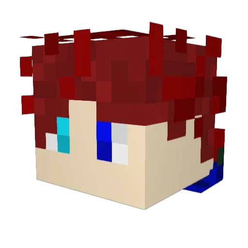 Qoo9213 Minecraft avatar head, 3D render