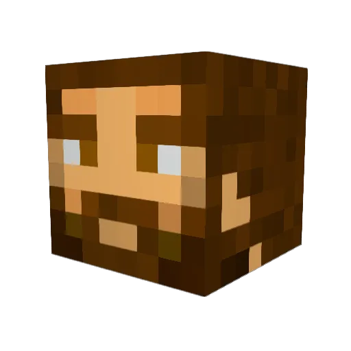 Qorbs Minecraft avatar head, 3D render