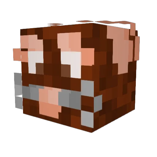 Qordah Minecraft avatar head, 3D render