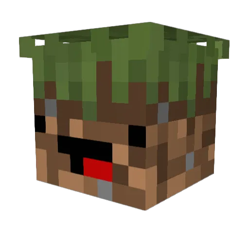 Qorvexx Minecraft avatar head, 3D render