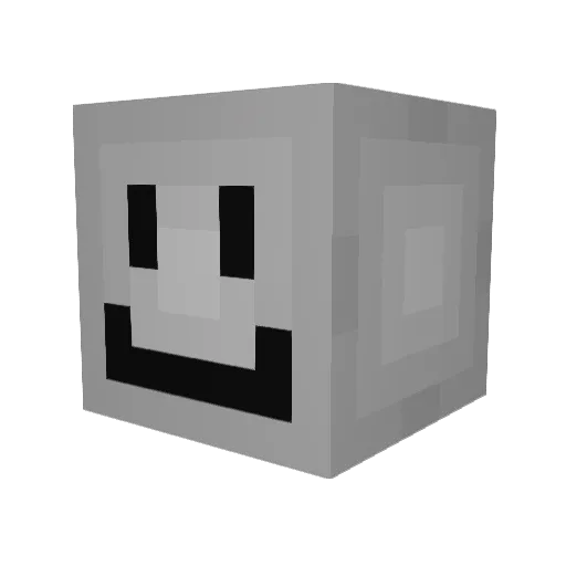 Qoutt Minecraft avatar head, 3D render