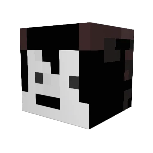 Qozoson Minecraft avatar head, 3D render