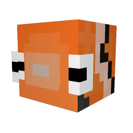 Qpmtty Minecraft avatar head, 3D render